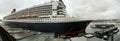 The Queen Mary II moored in Oslo harbour. Oslo, Norway, September 15, 2015. Royalty Free Stock Photo