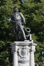 Oslo, Norway with the Tordenskiold-statue in front Royalty Free Stock Photo