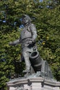 Oslo, Norway with the Tordenskiold-statue in front Royalty Free Stock Photo