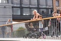 Oslo - People walking in Aker Brygge