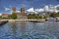 Oslo Radhuset from sea (HDR) Royalty Free Stock Photo