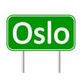 Oslo road sign.