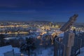 Oslo Skyline winter morning Royalty Free Stock Photo