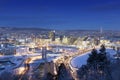 Oslo Skyline winter morning Royalty Free Stock Photo