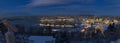 Oslo Skyline winter morning Royalty Free Stock Photo