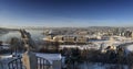 Oslo Skyline winter morning Royalty Free Stock Photo