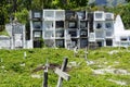 Oslob, Philippines, circa February 2023 - Local cemetery