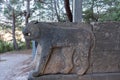 Karatepe-Aslantas Open Air Museum in Hittite stone lion sculpture