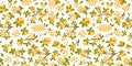 Osmanthus fragrans pattern osmanthus flowers seamless background. Asian floral traditional wallpaper. Chinese floral