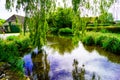 Osmington pond on a summer day