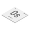 Osmium, Os, periodic table element