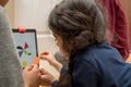 Leicester, Leicestershire, United Kingdom. 22 February 2019. School age kids learning and enjoying on Osmo, a platform using iPads