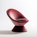 Osmose Swivel Chair Elegant Simplicity In Light Maroon With Ndebele Art