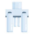 Osmosis equipment icon cartoon vector. Water reverse system