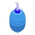 Osmosis plant icon isometric vector. Water system