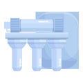 Osmosis reverse icon cartoon vector. Water system