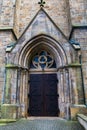 Osnabruck, Germany, July 5, 2021. Gothic Church in the Osnabruck, the third largest city in the state of Lower Saxony