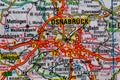 Osnabruck, Germany, on a road m Royalty Free Stock Photo