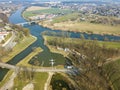 Osobloga flows into Oder River in Krapkowice