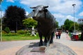 Bull Monument at Main Square Monumento al Toro