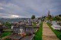 OSORNO, CHILE, SEPTEMBER, 23, 2018: Beautiful view from the cemetery of Puerto Octay, Chile