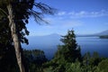 Osorno volcano and Llanquihue lake, Parque, Puerto Varas, Chile. Royalty Free Stock Photo