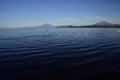 Osorno volcano and Llanquihue lake, Parque, Puerto Varas, Chile. Royalty Free Stock Photo