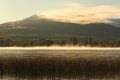 Osoyoos Lake Morning Mist, British Columbia Royalty Free Stock Photo