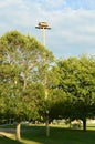 Osprey Nest on a Pole Royalty Free Stock Photo