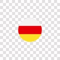 ossetia icon sign and symbol. ossetia color icon for website design and mobile app development. Simple Element from countrys flags