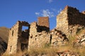 Ossetian towers in the Abano village in the Truso gorge (Georgia)