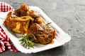 Osso bucco beef Royalty Free Stock Photo