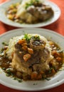 Osso buco meal Royalty Free Stock Photo