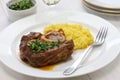 Ossobuco alla milanese, italian cuisine Royalty Free Stock Photo