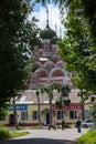 Ostashkov / Russia - July 19, 2012: The Old Red Church.
