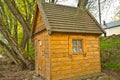 OSTASHKOV, TVER REGION, RUSSIA - MAY 9, 2014: view of old historic houses in the center Royalty Free Stock Photo