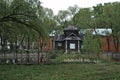 OSTASHKOV, TVER REGION, RUSSIA - MAY 9, 2014: view of old historic houses in the center Royalty Free Stock Photo