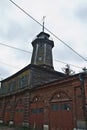 OSTASHKOV, TVER REGION, RUSSIA - MAY 9, 2014: view of old historic houses in the center Royalty Free Stock Photo