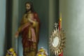 Ostensorial adoration in the catholic church - Corpus Christi Royalty Free Stock Photo