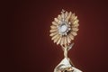 Ostensorial adoration in the catholic church - Corpus Christi Royalty Free Stock Photo