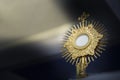 Ostensorial adoration in the catholic church Royalty Free Stock Photo