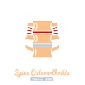 Osteoarthritis icon for medical design