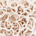 Osteoporosis porous bone tissue 3d render illustration