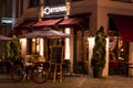 Osteria Italian restaurant Bayreuth at night