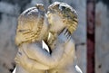 Ostia Antica, ancient Roman sculpture of Cupid and Psyche Royalty Free Stock Photo