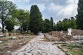 ostia antica port on the Tiber in Rome. Roman Archeology site