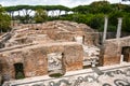 ostia antica port on the Tiber in Rome. Roman Archeology site