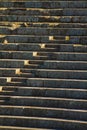 OSTIA ANTICA RUINS: AMPHITHEATER STEPS DETAILS