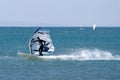 Ostia, Rome, Italy - March 2012 Windsufing slalom session, NE wind direction.