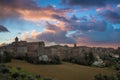 Ostra, Le Marche/Italy - january 04 2018: panoramic view of old town called Ostra